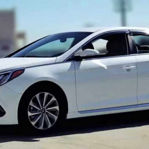 Дефлектори вікон вітровики з хром окантовкою з нерж. для Hyundai Sonata LF 2016+