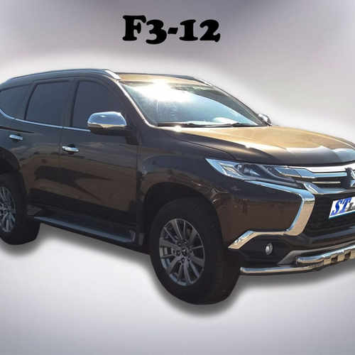 Захист переднього бампера з грилем для Mitsubishi Pajero Sport 2016+