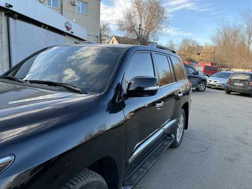 Рестайлінгові замінні кришки з поворотами Toyota LC 200 2007-2011 / Lexus LX 570 2007-2011 модель Lexus LX 2012+ колір білий перламутр