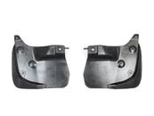 Бризковики передні до Lexus LX 570/ Toyota Land Cruiser 200 з пластиковими порогами з підсвіткою