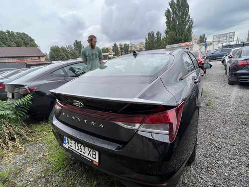 Спойлер лип Hyundai Elantra CN7 21+ ABS пластик під фарбування