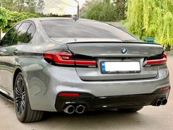 Спойлер лип M5 стиль BMW 5 series G30 2017- ABS пластик, чорний глянець