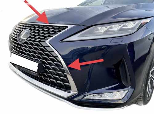 Хром окантовка решітки Lexus RX 2019+