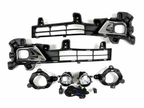 LED протитуманні фари з накладками Toyota Land Cruiser 200 2016-2021