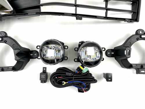 LED протитуманні фари з накладками Toyota Land Cruiser 200 2016-2021