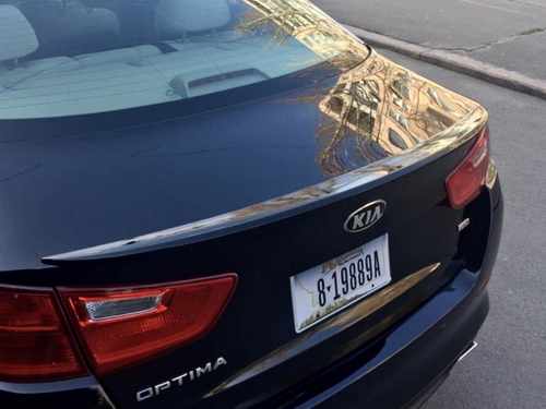 Спойлер ліп на багажник Kia Optima 2014-2015 ABS пластик під фарбування