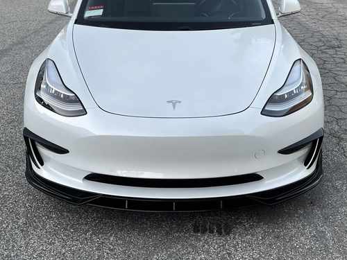 Комплект обвісу Tesla Model 3 2017- ABS пластик, колір чорний глянець