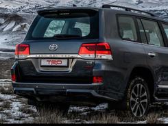 Обвіс кути заднього бампера TRD Toyota Land Cruiser 200 2016-2022 колір чорний