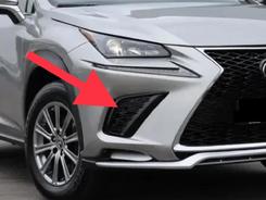 Накладка переднього бампера Lexus NX F-Sport 2018+ ПРАВА СТОРОНА