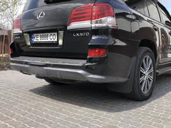 Спідниця обвіс заднього бампера F-Sport Lexus LX 570 2012-2015
