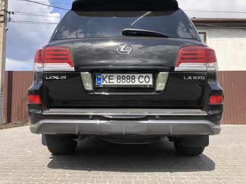 Спідниця обвіс заднього бампера F-Sport Lexus LX 570 2012-2015