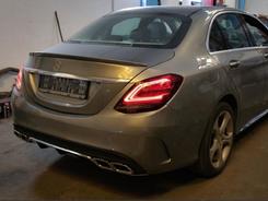 Задні LED ліхтарі рестайлінг 2019 для Mercedes-Benz C-class W205 2015-2021 4шт.