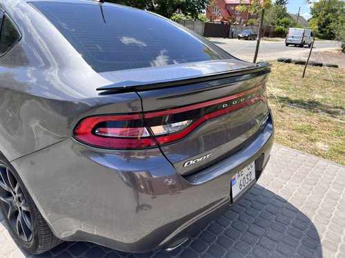 Спойлер лип SRT Dodge Dart 2012-2017 ABS пластик, колір чорний глянець