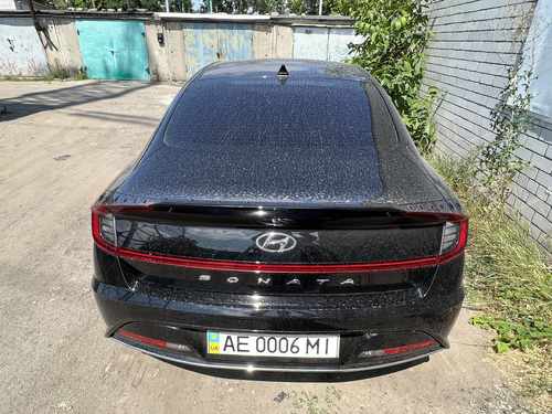 Спойлер лип Hyundai Sonata DN 2020- ABS пластик, колір чорний глянець