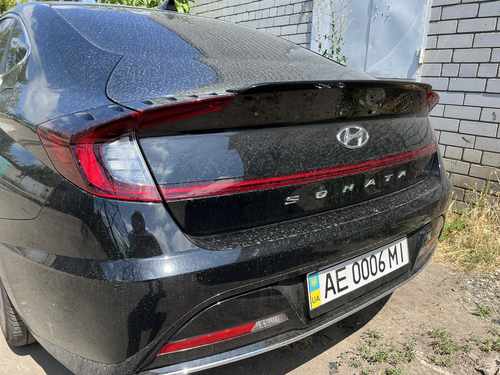 Спойлер лип Hyundai Sonata DN 2020- ABS пластик, колір чорний глянець