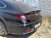 Спойлер лип Hyundai Sonata DN 2020- ABS пластик, колір чорний глянець
