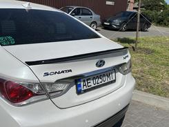 Спойлер лип Hyundai Sonata YF 2010-2015 ABS пластик, колір чорний глянець