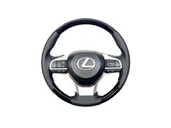 Кермо у зборі чорне з чорним деревом Lexus LX 570 / GX 460