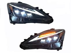 Фари Full LED 3 лінзи у стилі 2021+ для Lexus IS 2005-2012