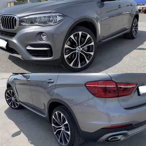 Передні бризковики під пороги BMW X6 E71 07-13 / F16 14-18, комплект 2шт.