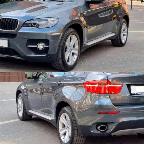 Передні бризковики під пороги BMW X6 E71 07-13 / F16 14-18, комплект 2шт.