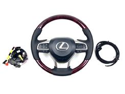 Кермо з підігрівом у зборі чорне з деревом Lexus LX 570 / GX 460