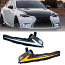 DRL ходові вогні Lexus IS 2013-2016 з динамічним покажчиком повороту, комплект 2шт.