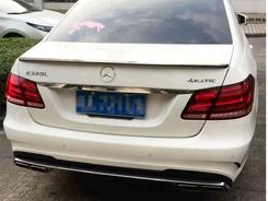 Спойлер лип на багажник Mercedes W212 2009-2016 ABS пластик колір чорний глянець