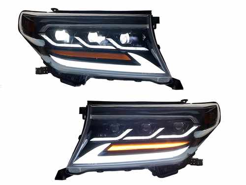 Фари Full LED 3 лінзи Toyota Land Cruiser 200 2007-2015