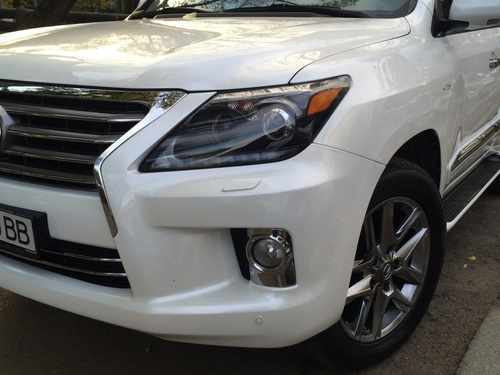 LED фари BLACK Lexus LX 570 2012-2015 2шт.