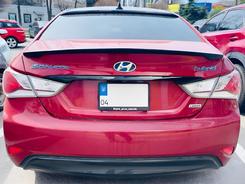 Спойлер ліп багажника Hyundai Sonata 2010-2014 АБС пластик, черний глянець