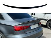Спойлер ліп на багажник Audi A3 2013-2020 ABS пластик, чорний глянець
