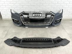 Бампер передній ПІД РАДАРИ в зборі S-Line Audi A6 C8 2018+