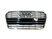 Решітка радіатора Audi A7 2014-2017 чорна з хромом