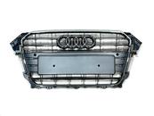 Решітка радіатора Audi A4 B8 2012-2015 сіра з хромом