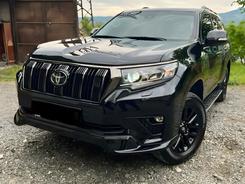 Юбка обвес переднего бампера ONYX BLACK Toyota Land Cruiser Prado 150 2018-2023 цвет черный 202