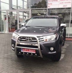 Кенгурятник з написом високий для Toyota Hilux 2016+