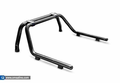 Захисні дуги в кузов Omsa Line Kobra Roll Bar для VW Amarok 10+ (Чорні)