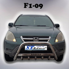 Кенгурятник с надписью D60 для HONDA CR-V 2002-2007 (WT004)