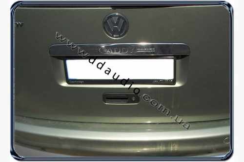 Хром накладка над номером Carmos для VW Caddy 2004-2015 (ляда)