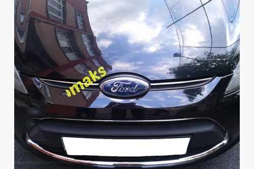 Хром накладки для Ford Fiesta (09+) передня решітка нерж Carmos (Туреччина)