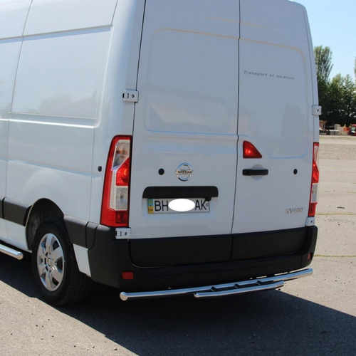 Захист заднього бампера (сходинка) для Renault Master 2010+ (NISSAN NV400 -2010+, Opel Movano-2010+)