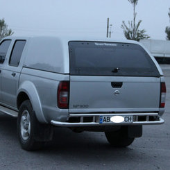 Захист заднього бампера подвійна для Nissan NP300 2008-
