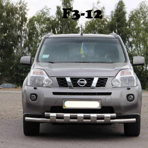 Захист бампера подвійний з грилем для Nissan X-Trail T31 2007-2014