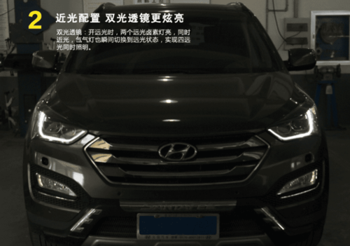 Передні фари DRL для Hyundai Santa Fe 2013+