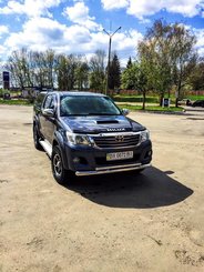 Передій захист подвійний Tamsan для Toyota Hilux 2012-2015