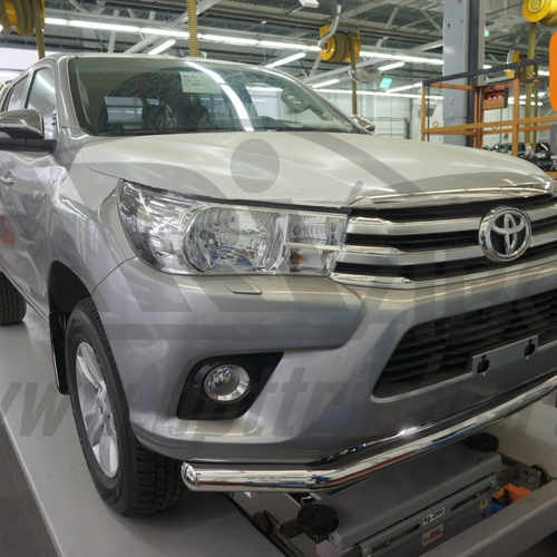 Захист переднього бампера Toyota Hilux (2015-) (одинарний) d60