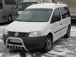 Кенгурятник з написом і грилем для Caddy 2003-2010