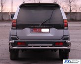 Захист заднього бампера для Міцубіші Паджеро Спорт 1999-2008