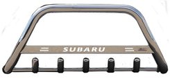 Кенгурятник з написом і грилем D51 для Subaru Forester 2008+ (WT004)